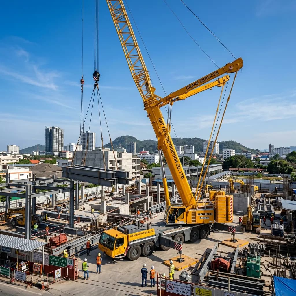 รถเครนหาดใหญ่ สงขลาให้เช่า 25-500 ตัน | ปจ.2 ครบ
